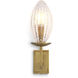 Persephone 1 Light 4.33 inch Antique Brass Wall Lamp Wall Light