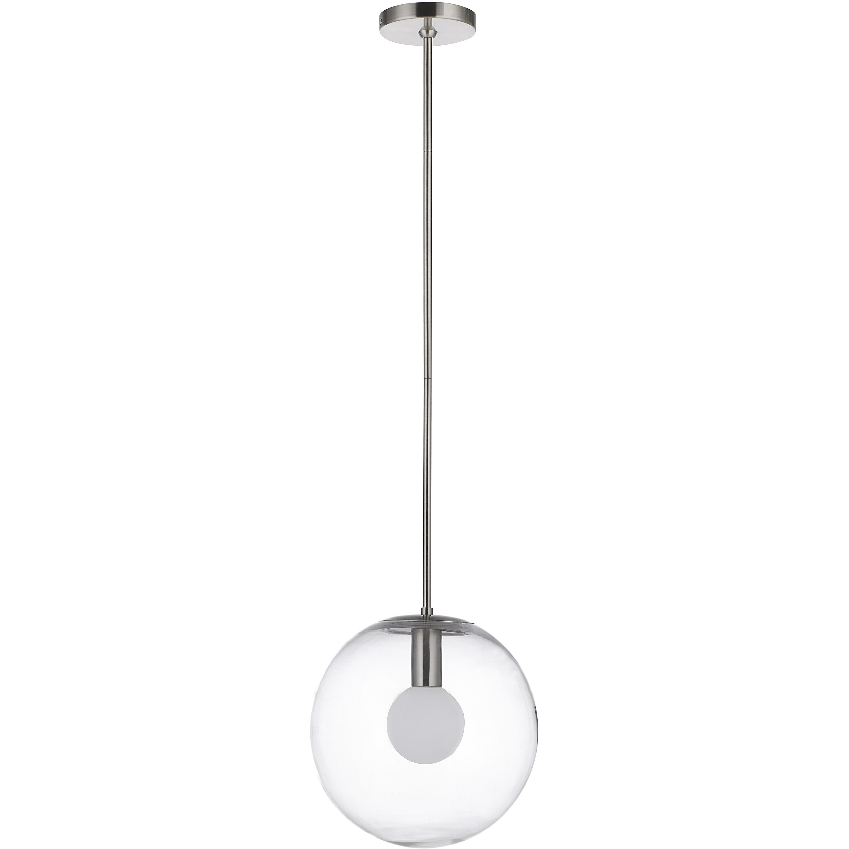 Quince LED 11.75 inch Satin Nickel Pendant Ceiling Light