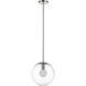 Quince LED 11.75 inch Satin Nickel Pendant Ceiling Light