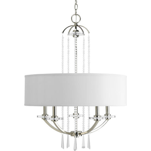 Nisse 5 Light 24 inch Polished Nickel Chandelier Ceiling Light
