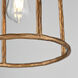 Martel 1 Light 10 inch Etruscan Gold Single Pendant Ceiling Light