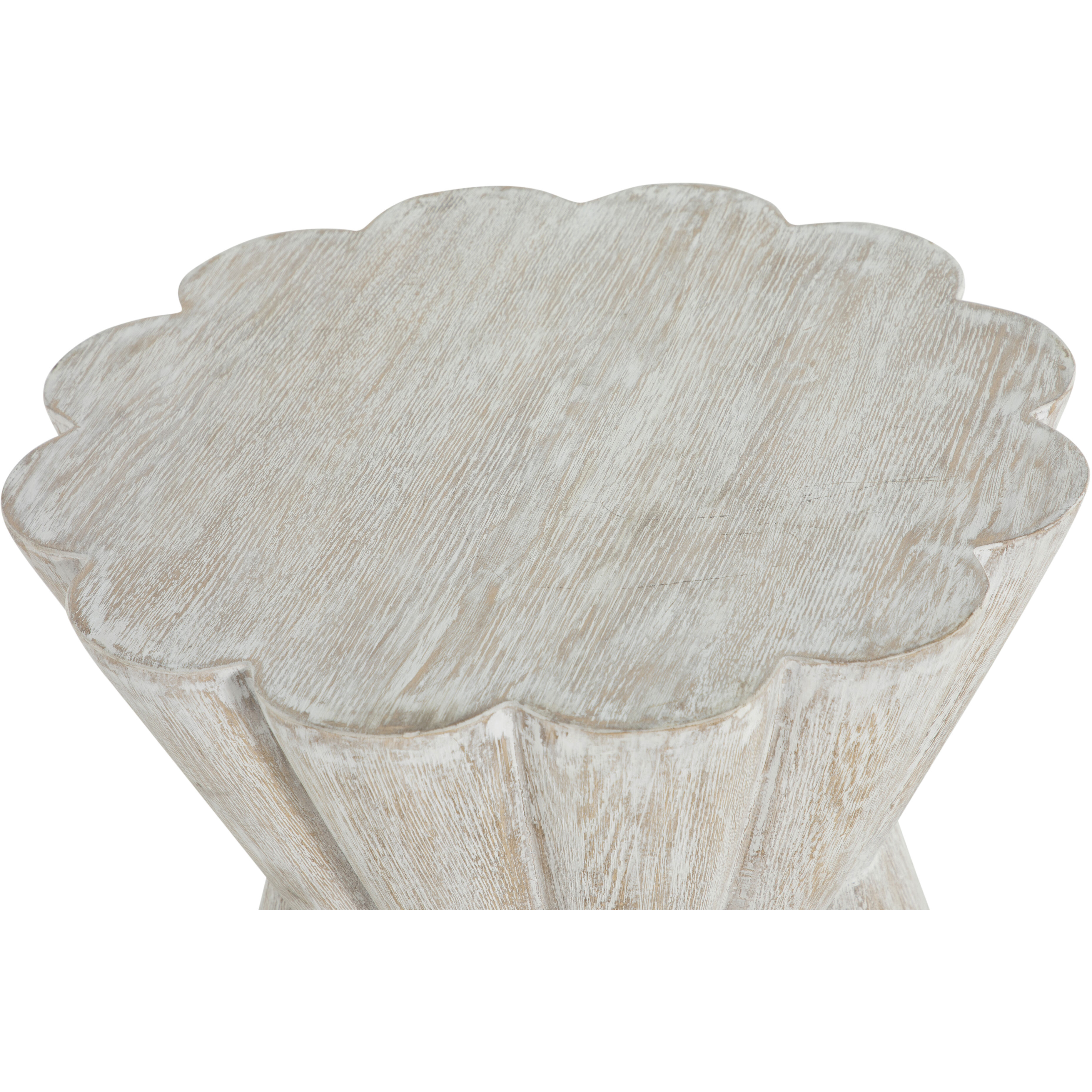 Annie Side Table in Light Washed Wood