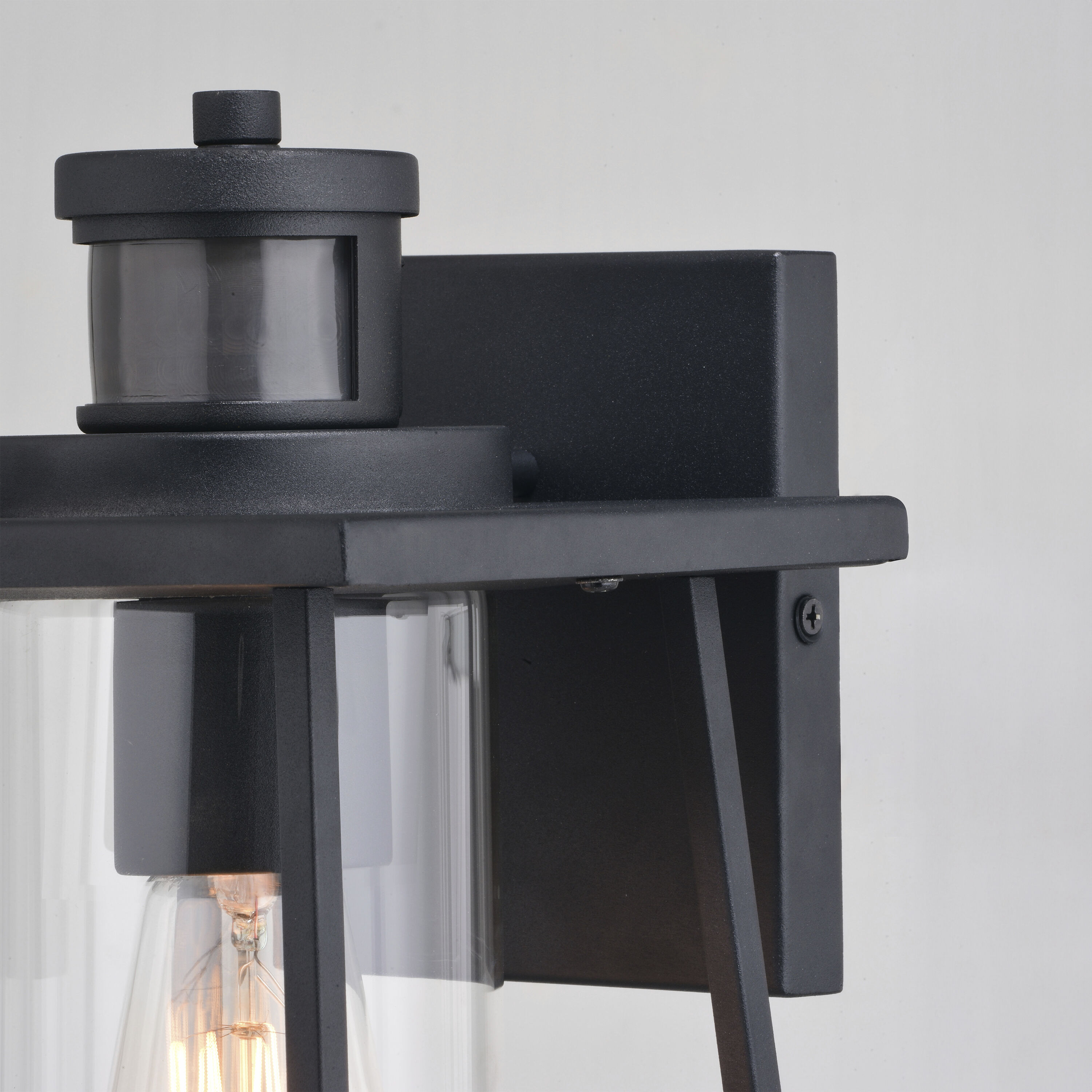 Geneva Textured Black Outdoor Motion Sensor