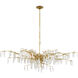 Forest Dawn 8 Light 60.25 inch Washed Lucerne Gold Chandelier Ceiling Light, Aviva Stanoff Collection