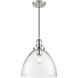 Khrisa 1 Light 12.75 inch Polished Nickel Indoor Pendant Ceiling Light
