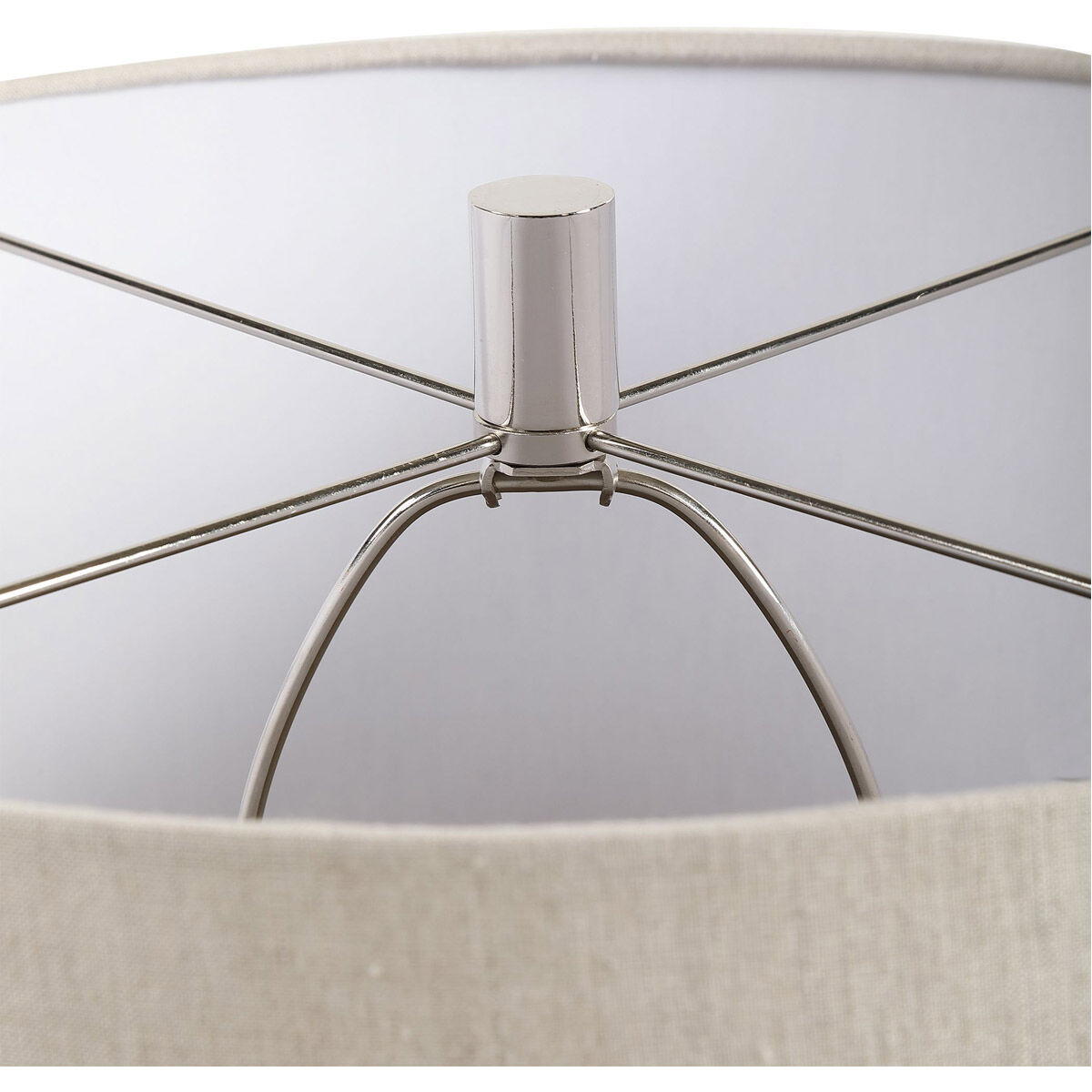 Mondrian 32 inch 150.00 watt Light Blue And Rust Art Glass Table Lamp Portable Light