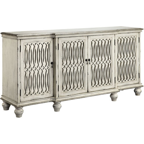Whitney 68 X 18 inch Aged Cream with Antique Mirror Credenza