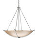 Compass 3 Light 34.2 inch Sterling Large Scale Pendant Ceiling Light in Sand, Large Scale