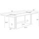 Dominic 91 X 30 inch Willow and Aged Bronze Outdoor Dining Table