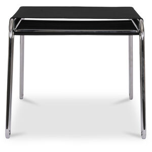 Petra 18 inch Black Accent Stool