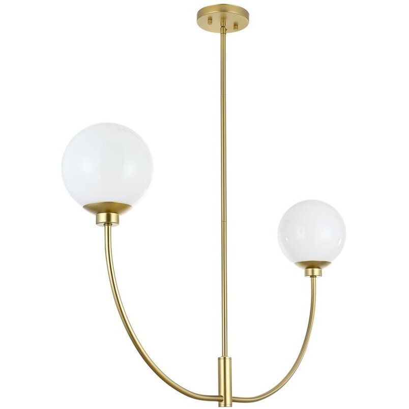 Nyomi 2 Light 36 inch Brass Chandelier Ceiling Light