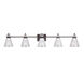 Signature 5 Light 46 inch Antique Bronze Vanity Light Wall Light