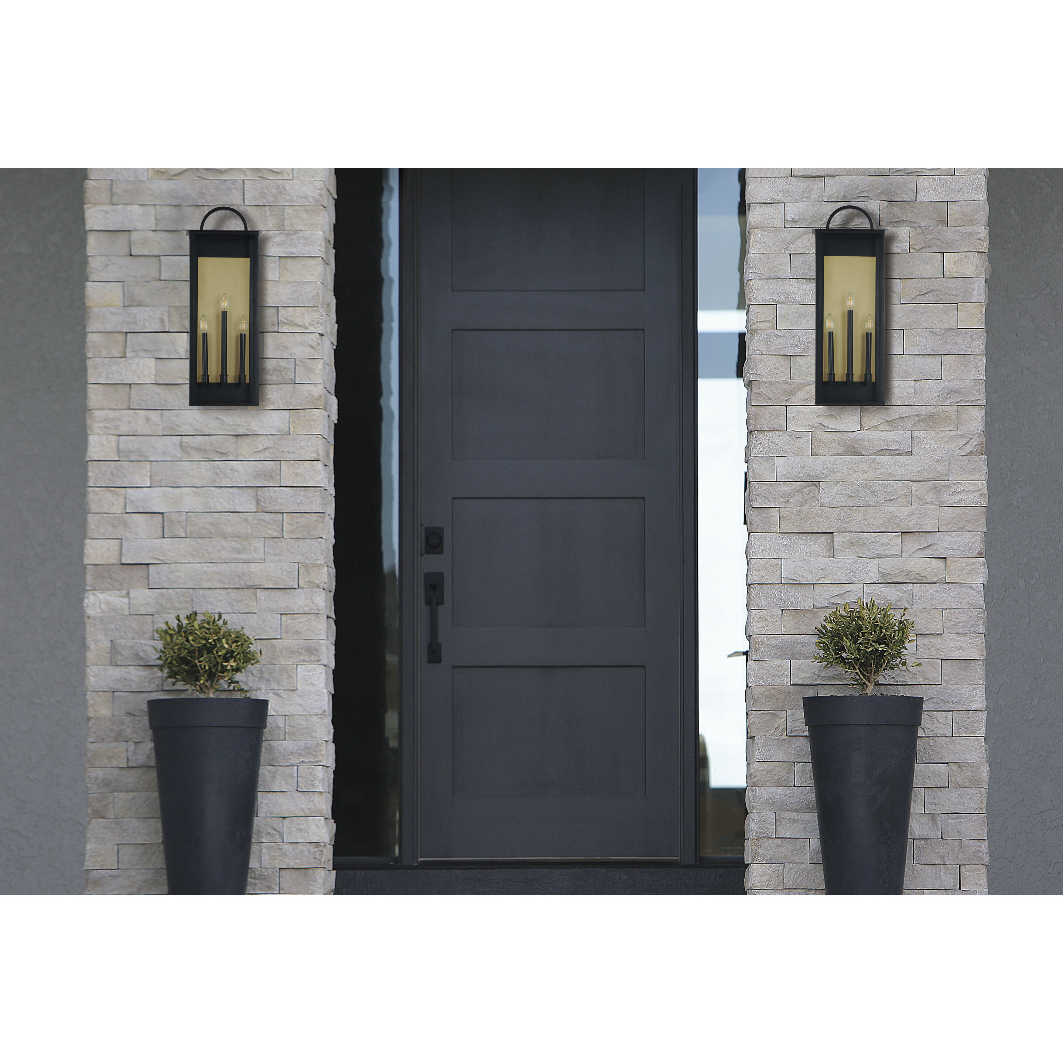 Manchester 1 Light 14 inch Black Outdoor Wall Mount
