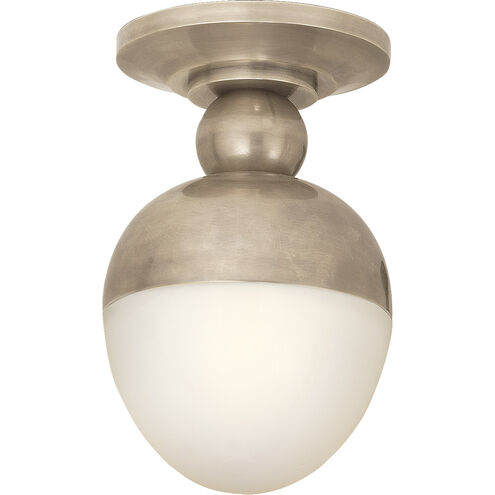 Thomas O'Brien Clark 1 Light 7.5 inch Antique Nickel Flush Mount Ceiling Light