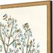 Florals Collection Antique Gold Wood With Embossed Weave Pattern Framed Art