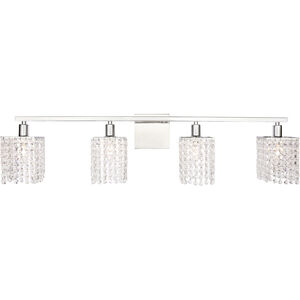 Phineas 4 Light 36 inch Chrome Wall sconce Wall Light