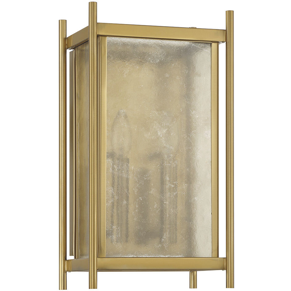 Jacobs 2 Light 9 inch Warm Brass Sconce Wall Light