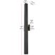 Troy 2 Light 38 inch Black Outdoor Wall Sconce