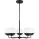 Alvin 5 Light 26 inch Midnight Black Chandelier Ceiling Light
