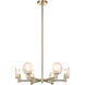 Cloudburst 6 Light 23.63 inch Champagne Gold Pendant Ceiling Light