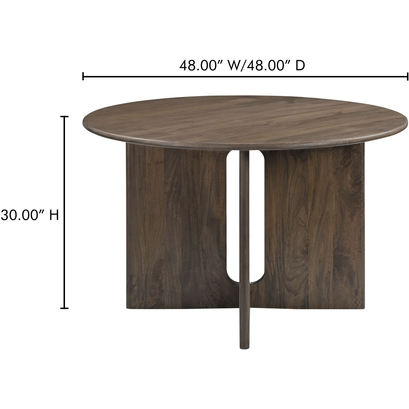 Stanley 48 X 48 inch Brown Dining Table