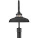 Troyer 1 Light 22.25 inch Black Outdoor Post Mount