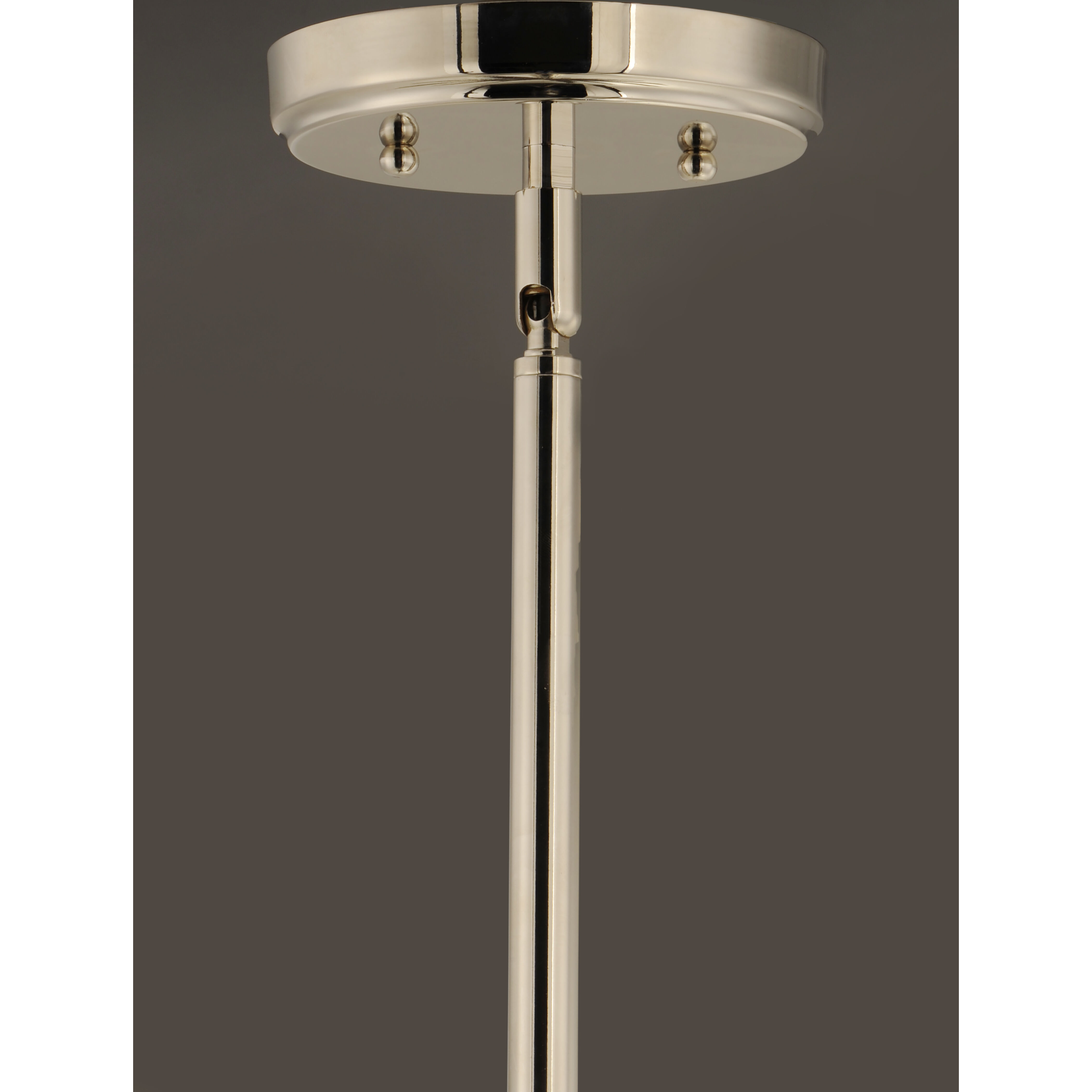 Radial 5 Light 30 inch Polished Nickel/Black Multi-Light Pendant Ceiling Light in Polished Nickel and Black