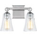 Sean Lavin Monterro 2 Light 13.5 inch Chrome Vanity Light Wall Light