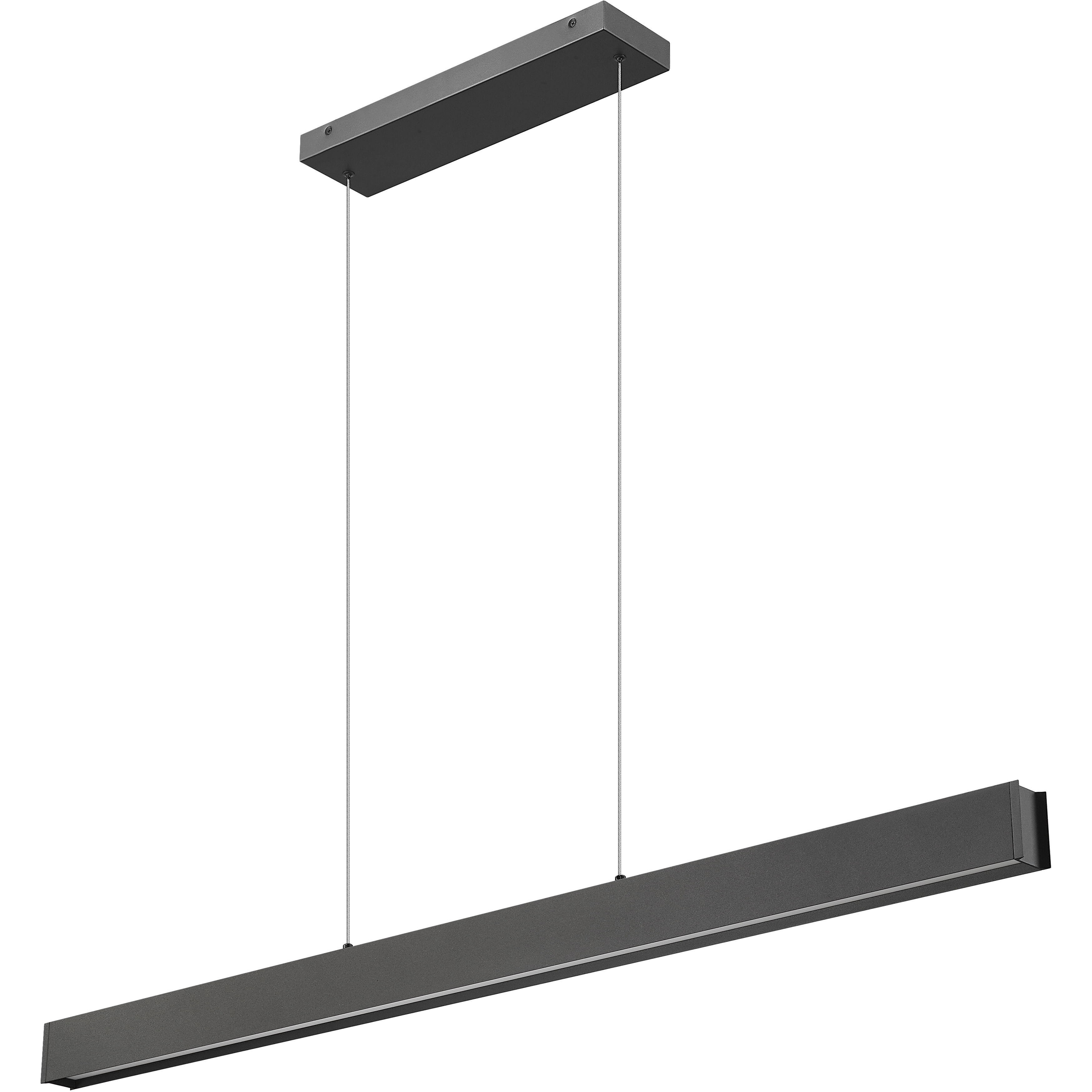 Hudson Linear Chandelier Ceiling Light in Matte Black