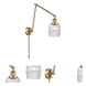 Colton 30 inch 3.50 watt Antique Brass Swing Arm Wall Light, Franklin Restoration