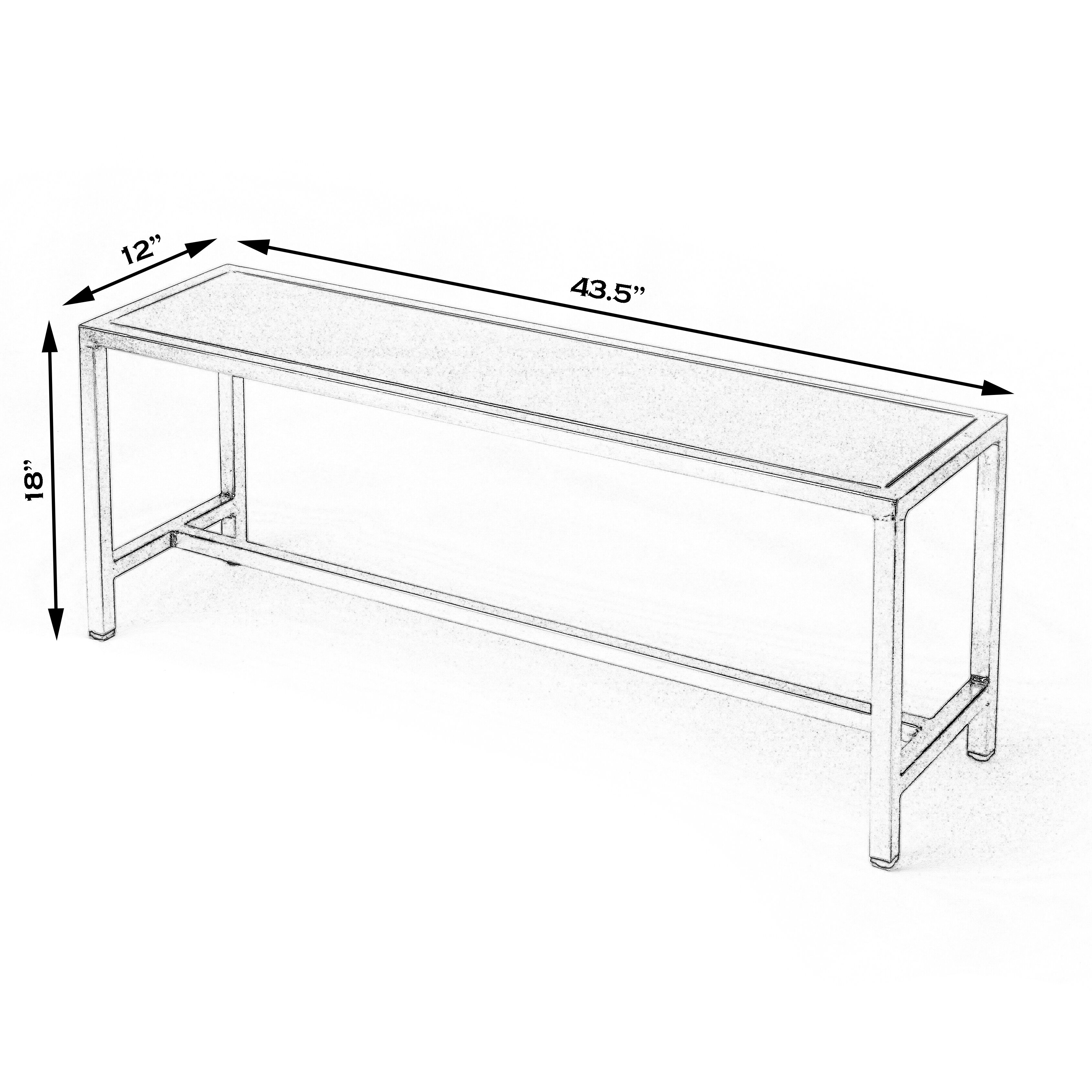 Butler Loft Tribeca Iron Metalworks Bench