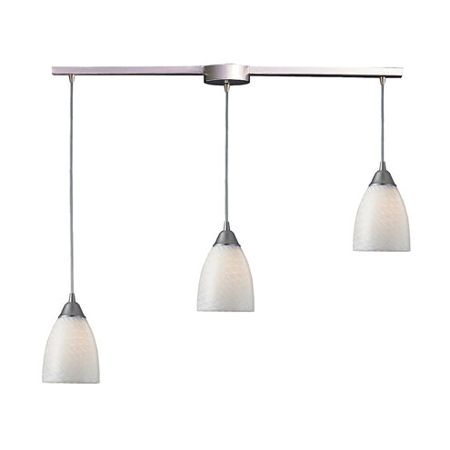 Key West 3 Light 36 inch Satin Nickel Mini Pendant Ceiling Light