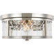 AH by Alexa Hampton Alec 2 Light 13 inch Polished Nickel Flush Mount Ceiling Light