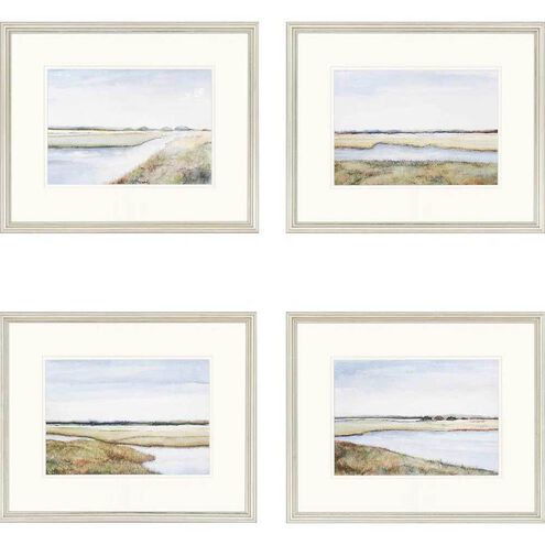 Waterside Collection Blue Framed Art