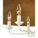 Brussels 6 Light 36 inch Snow White and Contemporary Gold Leaf Chandelier Ceiling Light