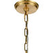 Marin 1 Light 14 inch Matte White with Satin Brass Pendant Ceiling Light in Matte White/Satin Brass