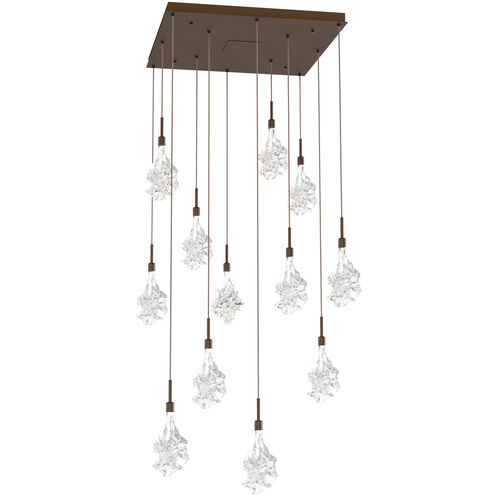 Blossom LED Flat Bronze Chandelier Ceiling Light, Multi-Port