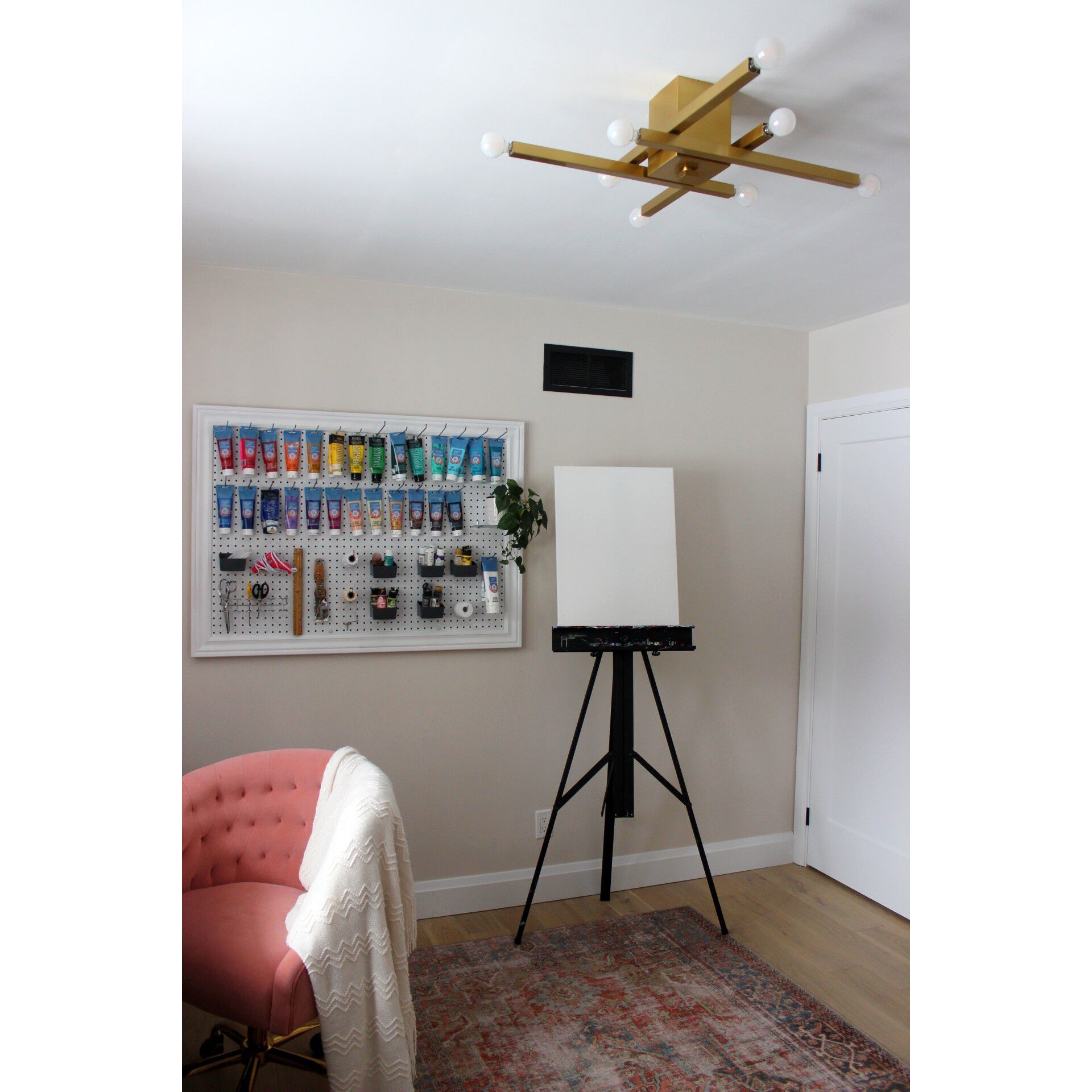 Dona LED 32 inch Aged Brass Flush Mount Ceiling Light