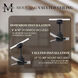 Atlas Alessandra 56 inch Matte Black with Barn Wood Tone Blades Transitional Ceiling Fan