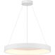 Conc LED 24 inch Matte White Pendant Ceiling Light