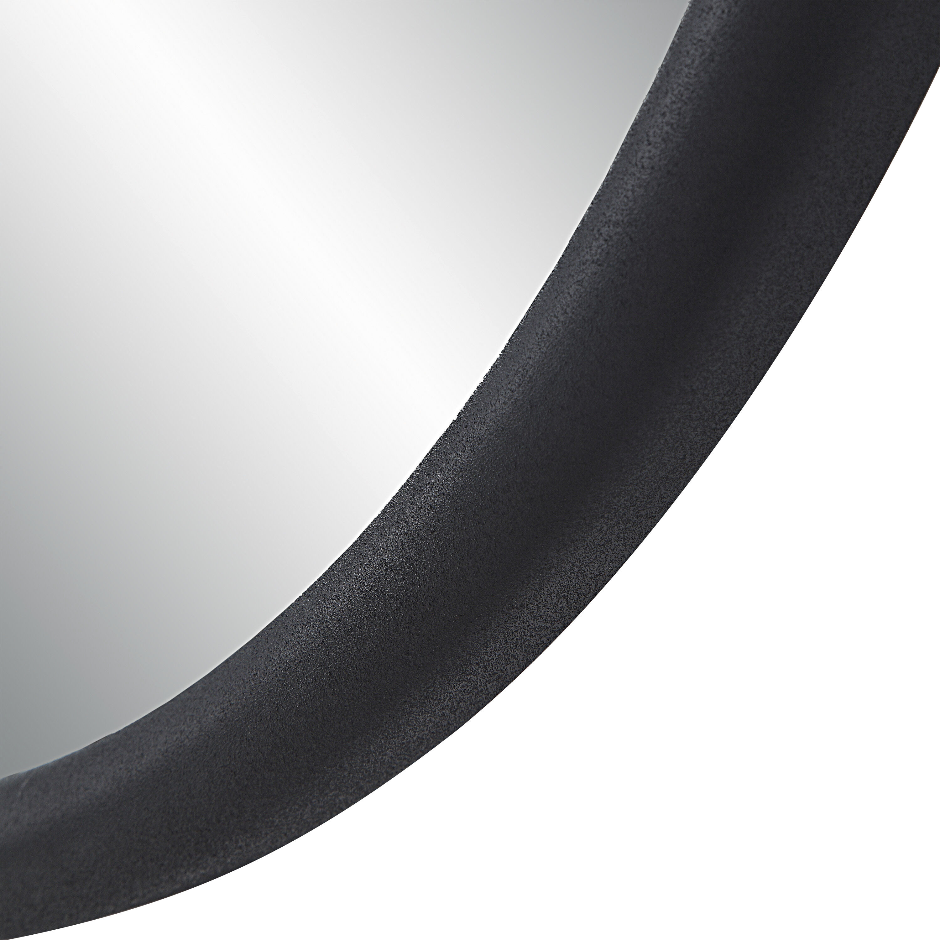 Namur 36 X 36 inch Matte Black Wall Mirror