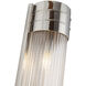Willard 2 Light 4.38 inch Polished Nickel Bath Vanity Light Wall Light in Clear Prismatic Glass