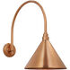 Thomas O'Brien Academy Barn Light LED 22.25 inch Soft Copper Arched Mack Barn Light in 12.5" Soft Copper Conical Savannah Shade