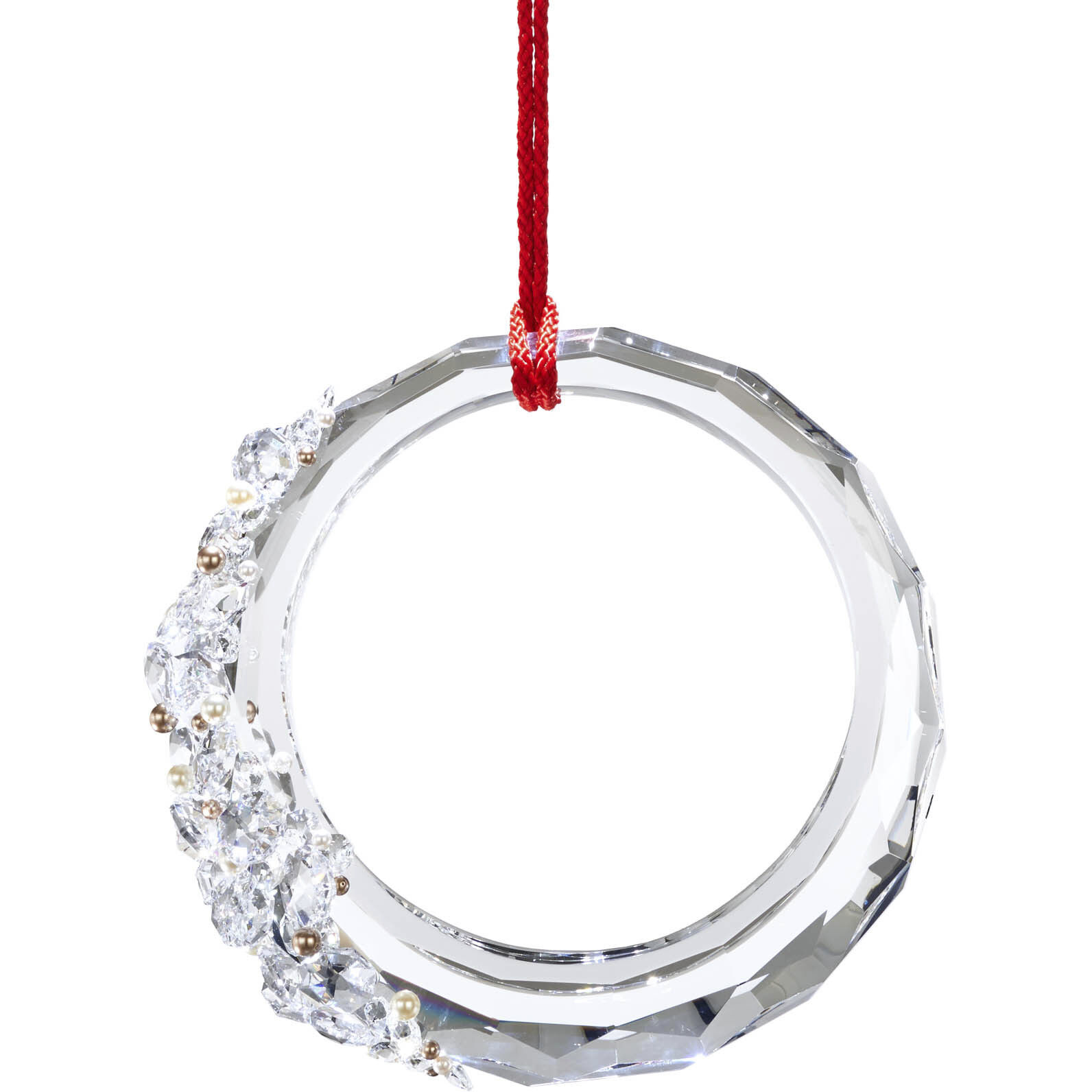 Forever Serenity LED 3.6 inch Polished Chrome Pendant Ceiling Light in Red Rope, Red Rope