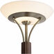 Tambo 72 inch 23.00 watt Dark Walnut and Weathered Brass Torchiere Floor Lamp Portable Light