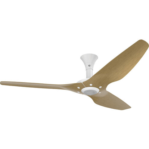 Haiku 60 inch White with Caramel Wood Grain Blades Outdoor Ceiling Fan