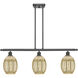 Ballston Preston Island Light Ceiling Light in Oil Rubbed Bronze, Mercury Glass