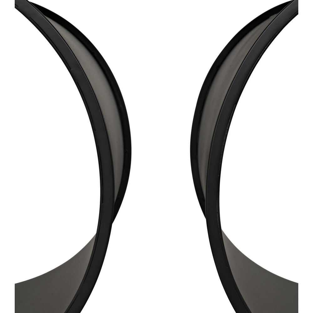 Alec 24 X 23.5 inch Matte Black Side Table