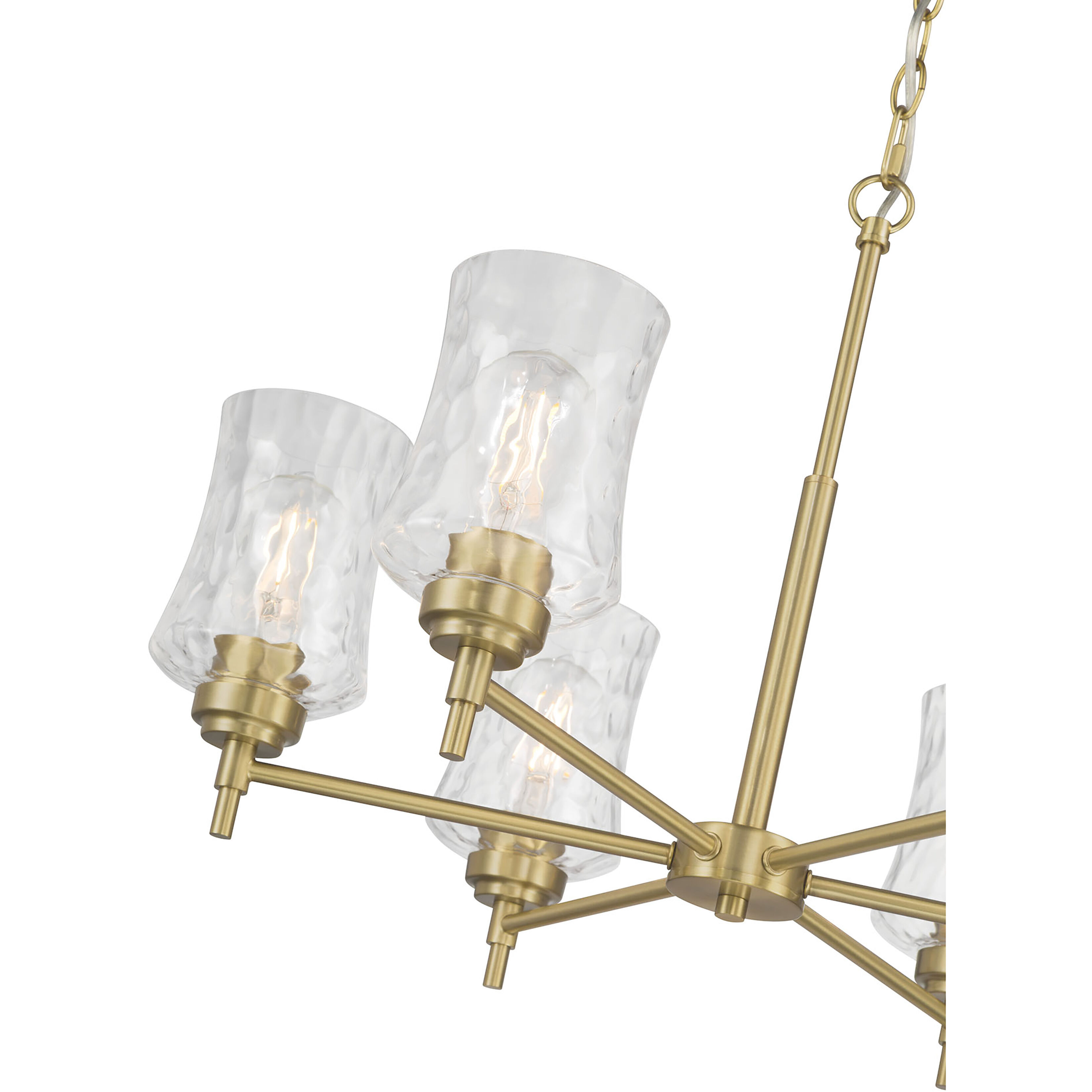 Clarvyn 6 Light 25.5 inch Vintage Brass Chandelier Ceiling Light