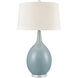 Merrion Strand 31 inch 150 watt Light Blue Table Lamp Portable Light